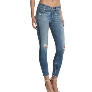Rag & Bone Women's zipper capri Jeans Pacifico